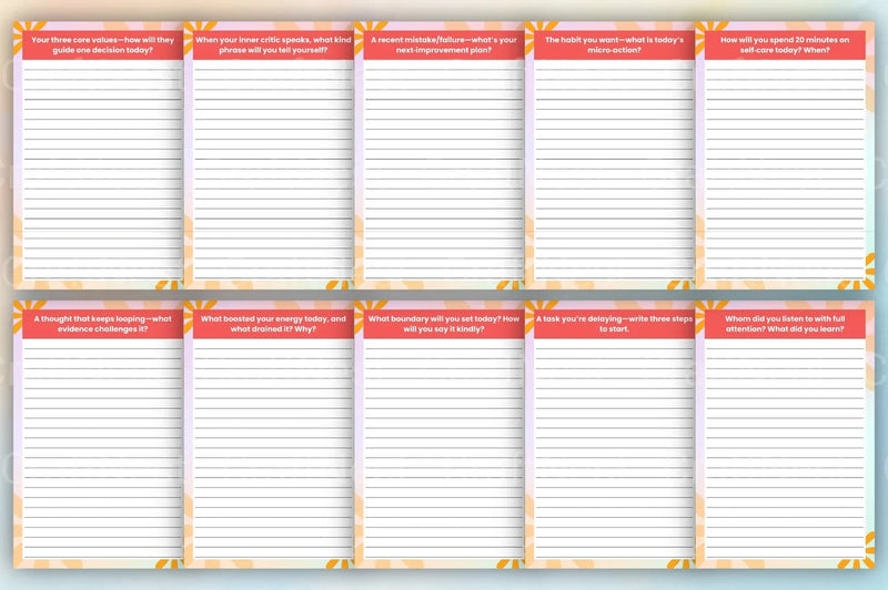 Daily Thought Prompts Book for Inspiration - CraftNest - Digital Crafting and Art