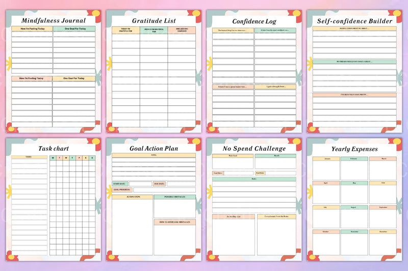 Self Care Planner: Enhance Your Wellbeing - CraftNest - Digital Crafting and Art