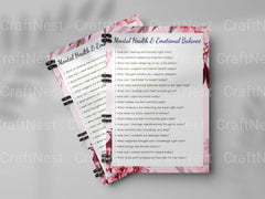 Daily Wellness Prompts Book for Mindful Living - CraftNest - Digital Crafting and Art