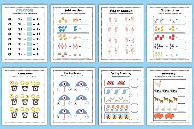 Count and Color Activity for Kids - CraftNest - Digital Crafting and Art