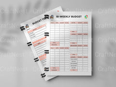 Financial Budget Planner Template - CraftNest - Digital Crafting and Art