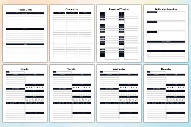 Witchy Planner: Enchant Your Organization - CraftNest - Digital Crafting and Art