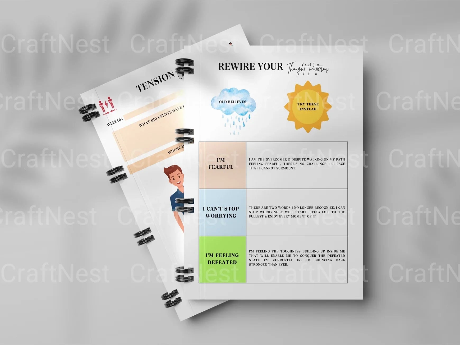 CBT Anxiety Workbook for Effective Stress Management - CraftNest - Digital Crafting and Art