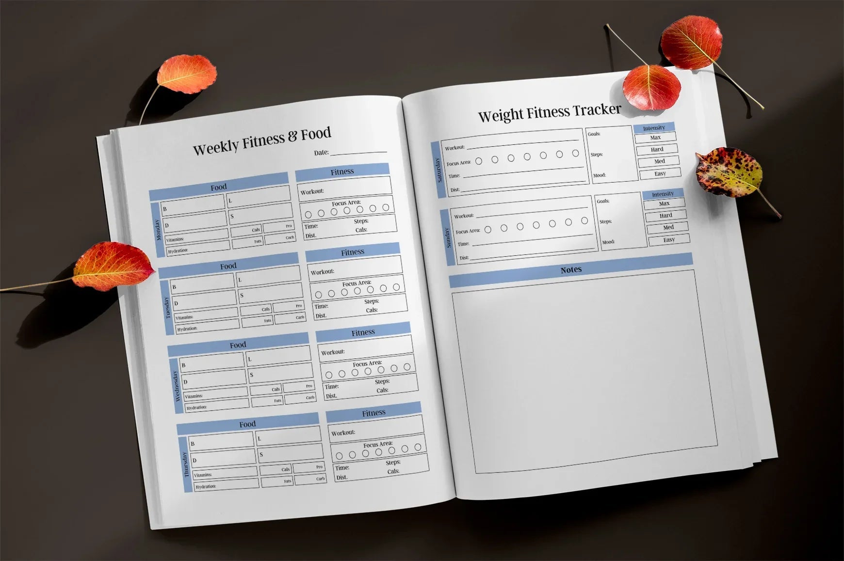 Fitness Planner  Bundle - CraftNest - Digital Crafting and Art