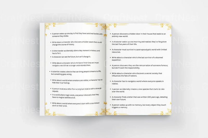 Creative Writing Prompts for Authors - CraftNest - Digital Crafting and Art