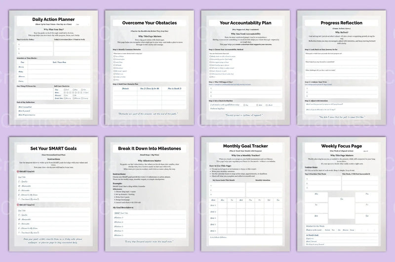 Goal Setting Vision Mapping Guide - CraftNest - Digital Crafting and Art