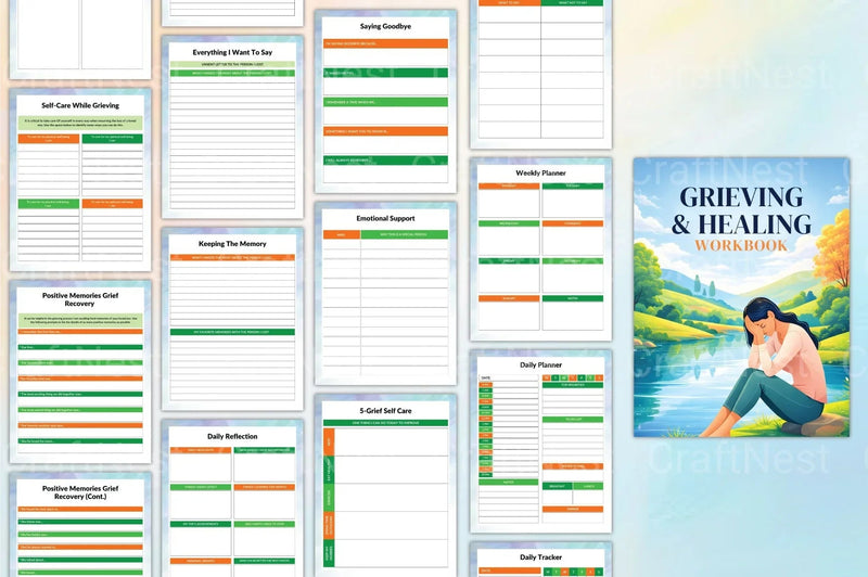 Grieving and Healing Workbook - CraftNest - Digital Crafting and Art