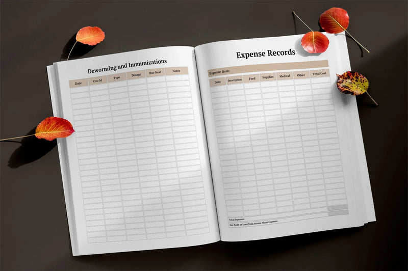 Cattle Log Book Planner - CraftNest - Digital Crafting and Art