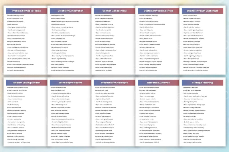 Creative Problem Solving Prompts - CraftNest - Digital Crafting and Art