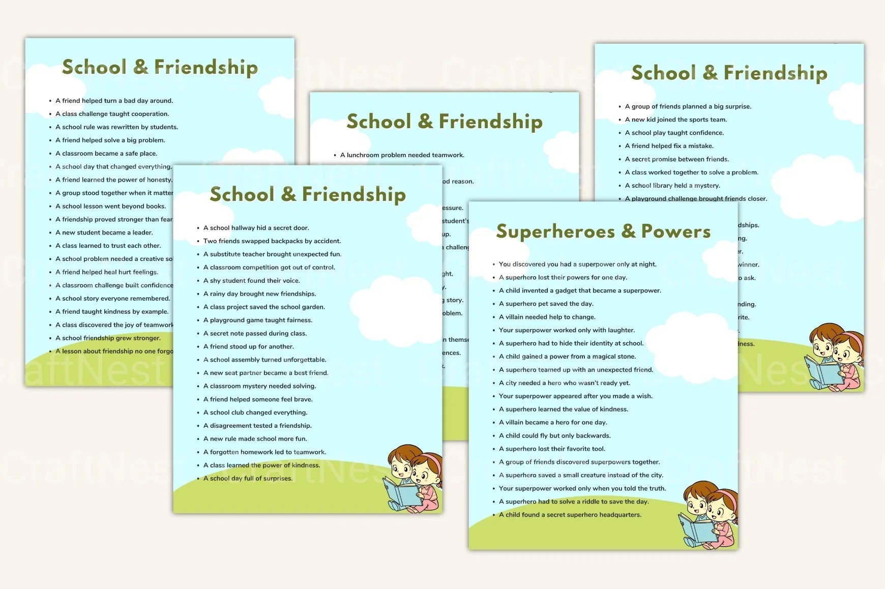 Kids Story Writing Prompts for Creative Inspiration - CraftNest - Digital Crafting and Art