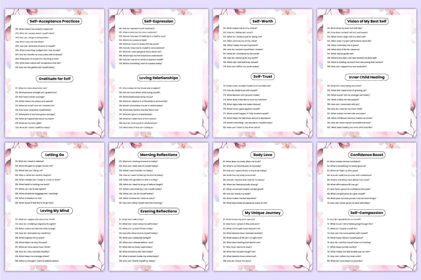 Self Love Prompts for Personal Growth - CraftNest - Digital Crafting and Art