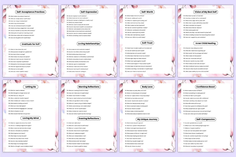 Self Love Prompts for Personal Growth - CraftNest - Digital Crafting and Art