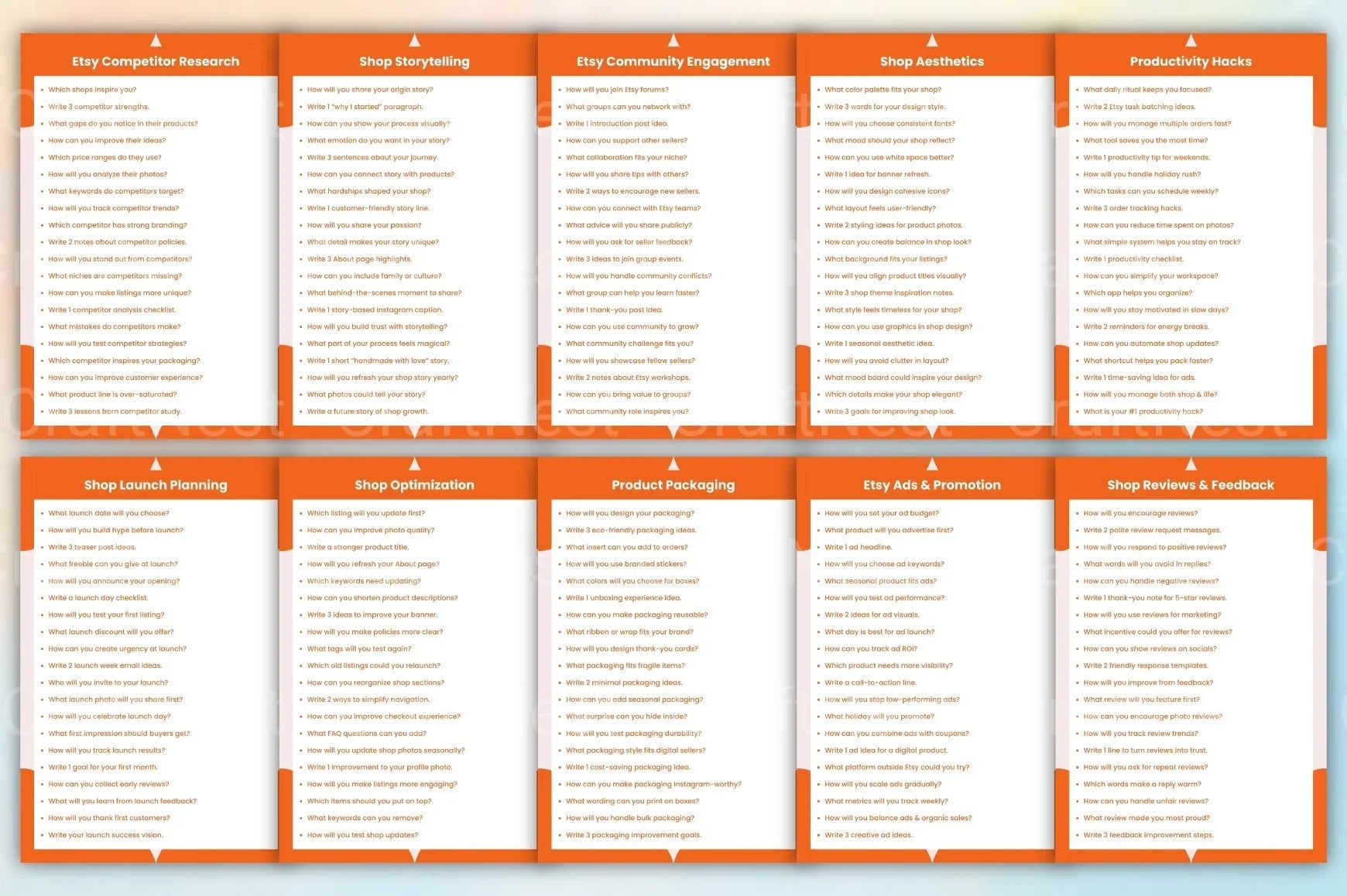 Etsy Seller Starter Prompts Book - CraftNest - Digital Crafting and Art