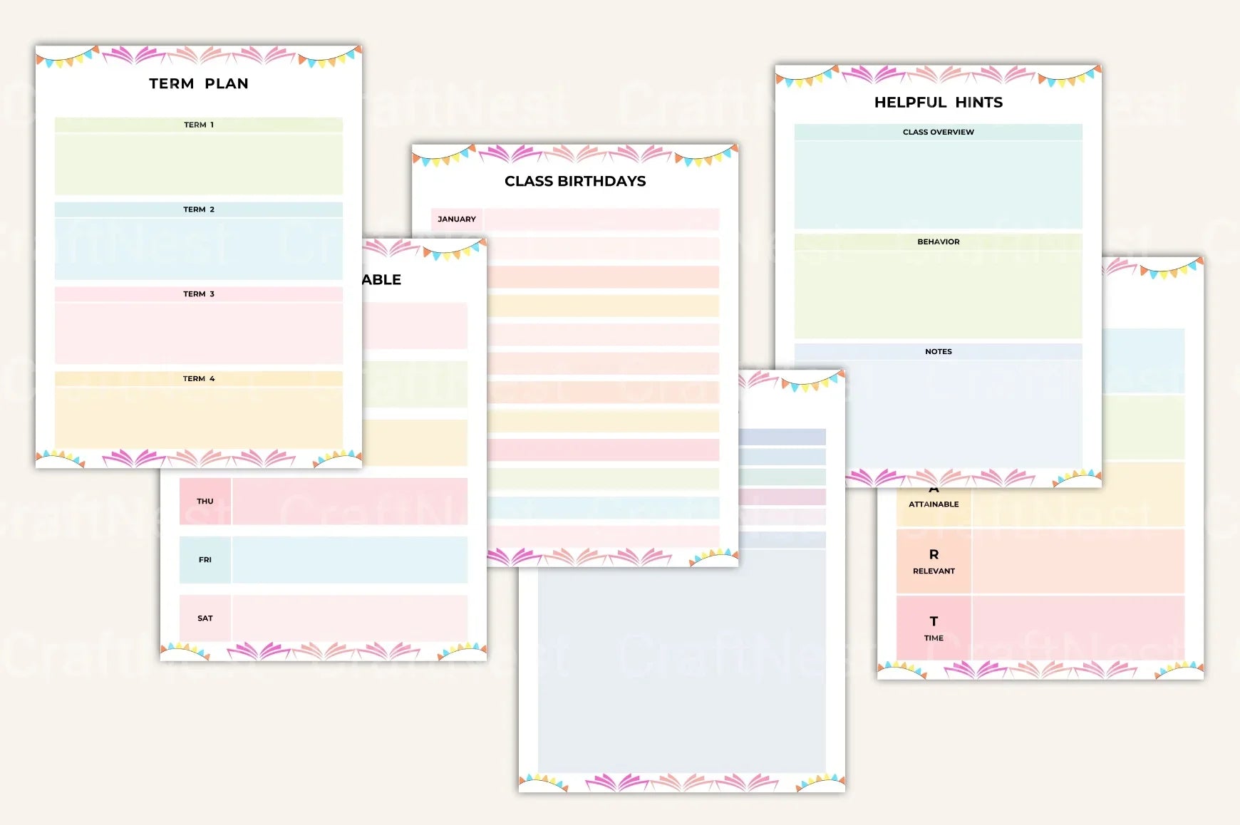 Teacher Planner: Organize Your Classroom Efficiently - CraftNest - Digital Crafting and Art