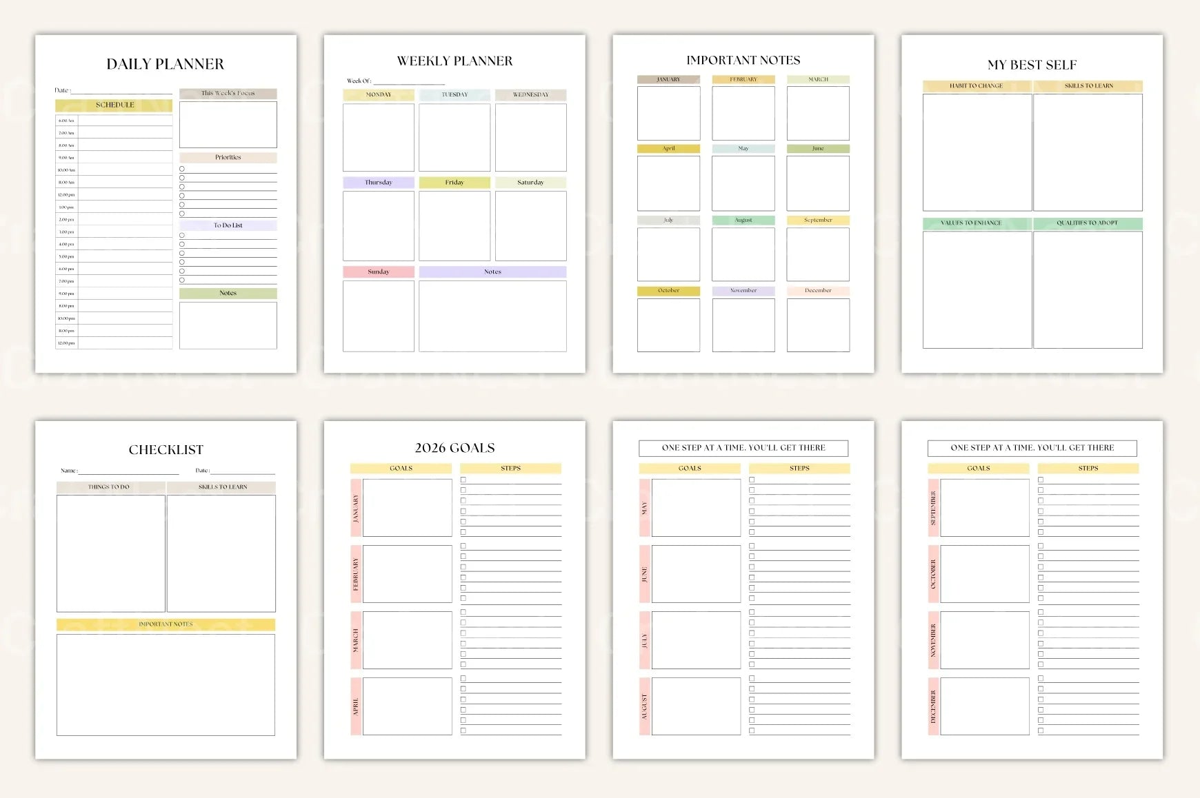 Life Goals Vision Board Workbook - CraftNest - Digital Crafting and Art
