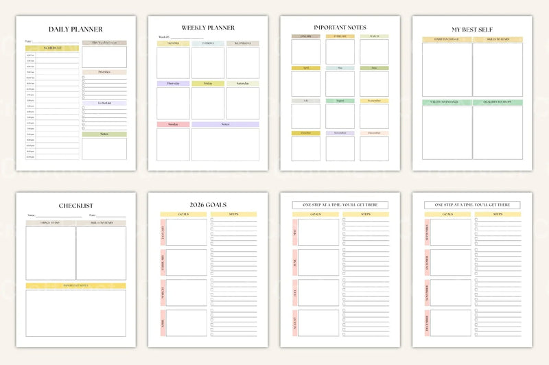Life Goals Vision Board Workbook - CraftNest - Digital Crafting and Art