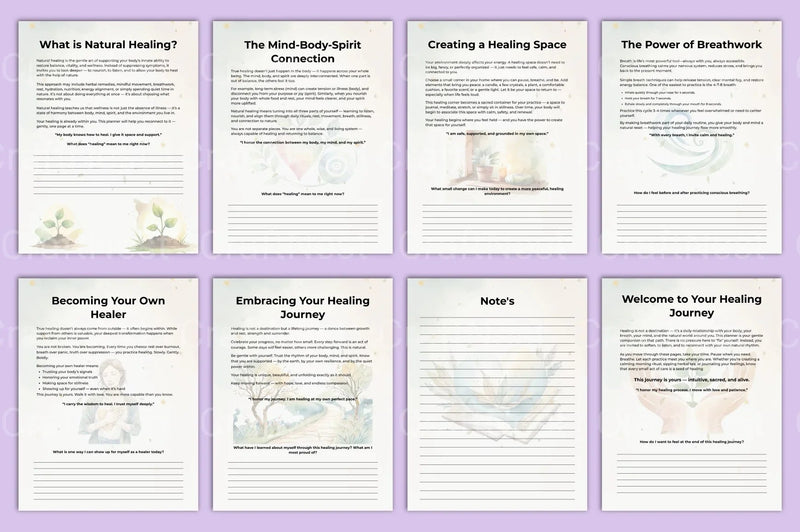 Natural Healing Guidance Planner - CraftNest - Digital Crafting and Art