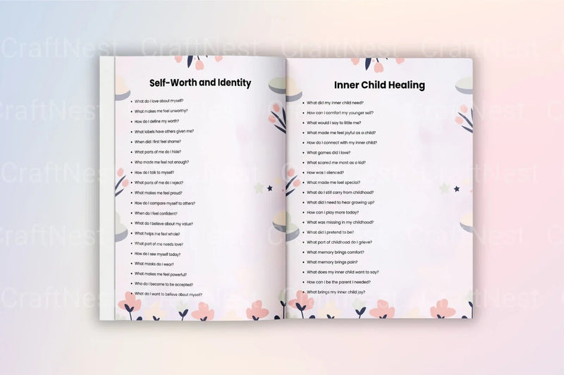 Healing Deep Trauma Prompts Workbook - CraftNest - Digital Crafting and Art
