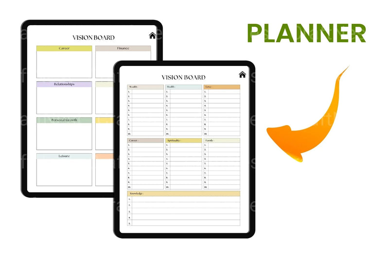 Life Goals Vision Board Workbook - CraftNest - Digital Crafting and Art