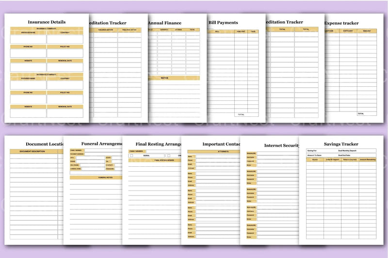 End of Life Planner Guide - CraftNest - Digital Crafting and Art