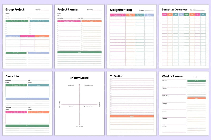 Student Planner 2023 - CraftNest - Digital Crafting and Art