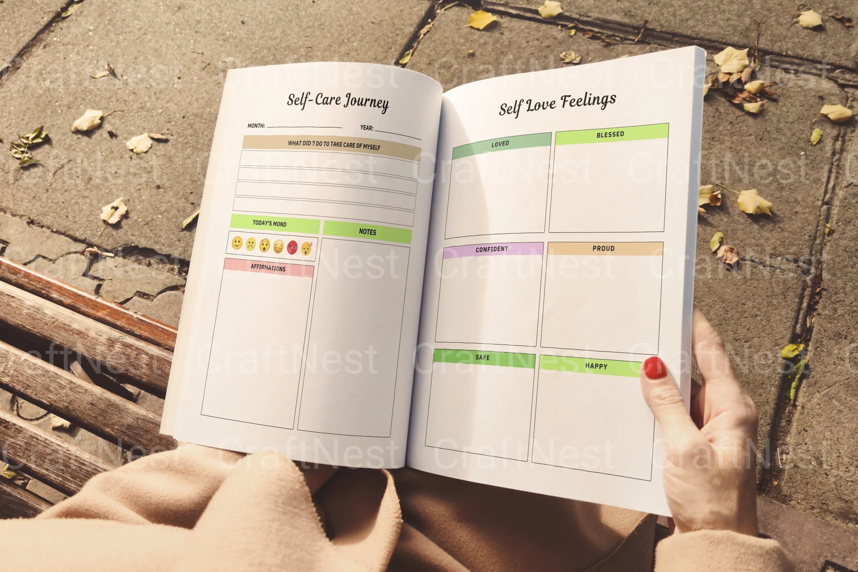 Self Love Workbook for Personal Growth - CraftNest - Digital Crafting and Art