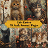 Cats Easter Junk Journal Pages
