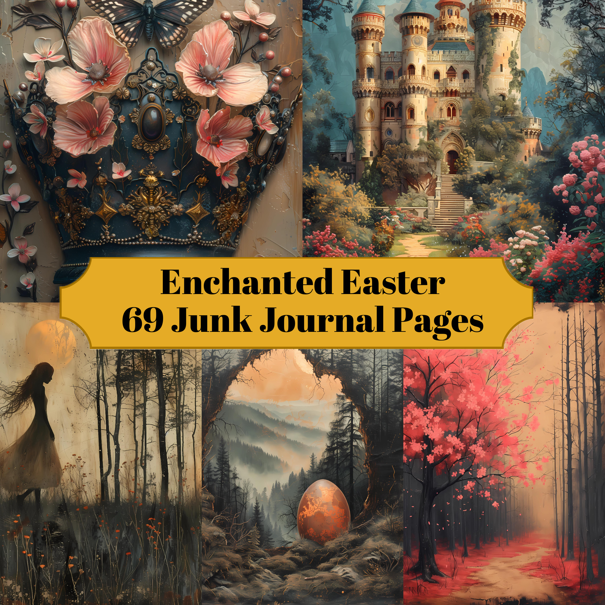 Enchanted Easter Junk Journal Pages