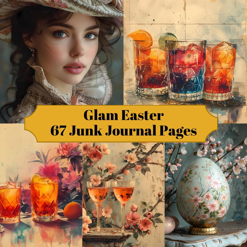 Glam Easter Junk Journal Pages - CraftNest