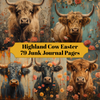 Highland Cow Easter Junk Journal Pages