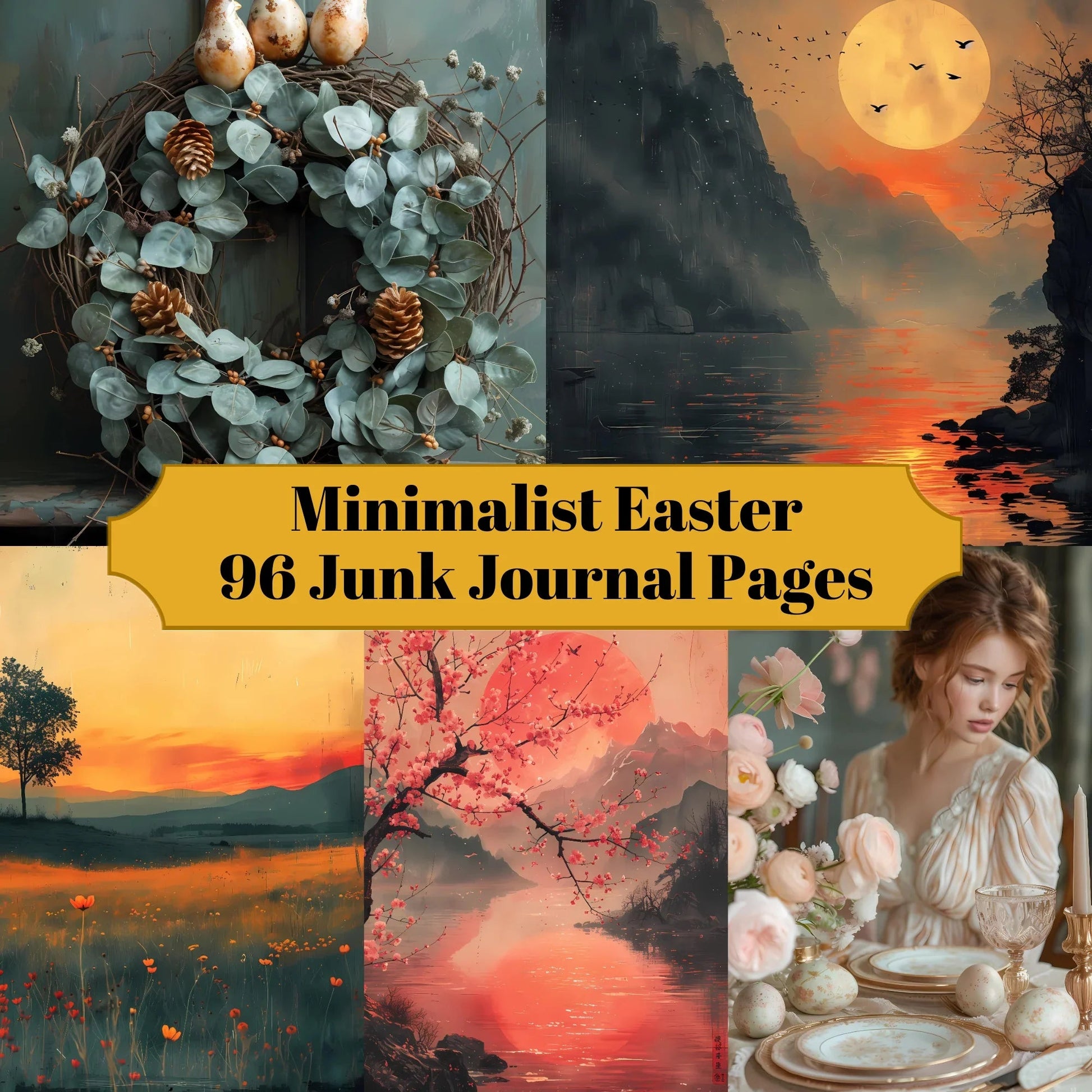 Minimalist Easter Junk Journal Pages - CraftNest