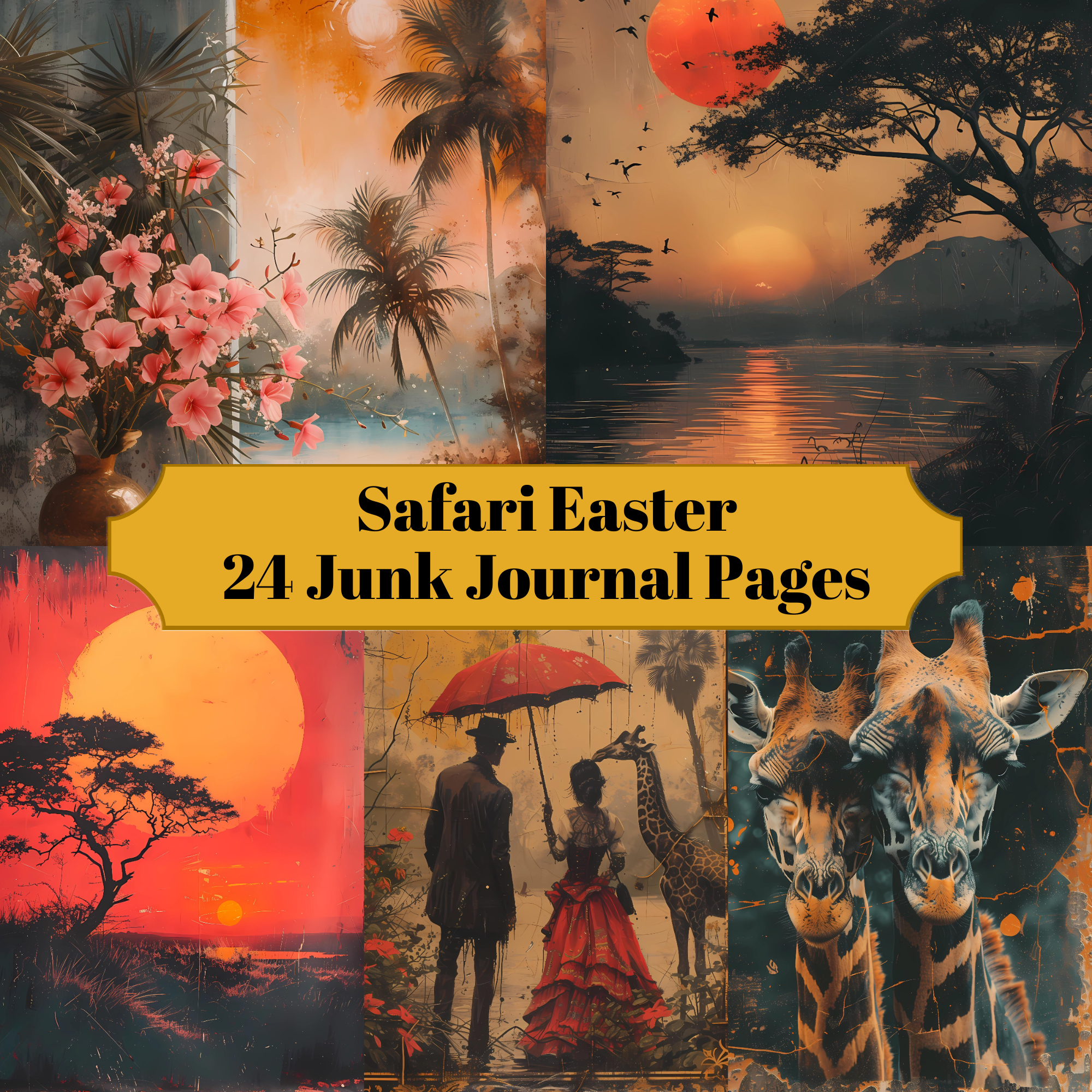 Safari Easter Junk Journal Pages