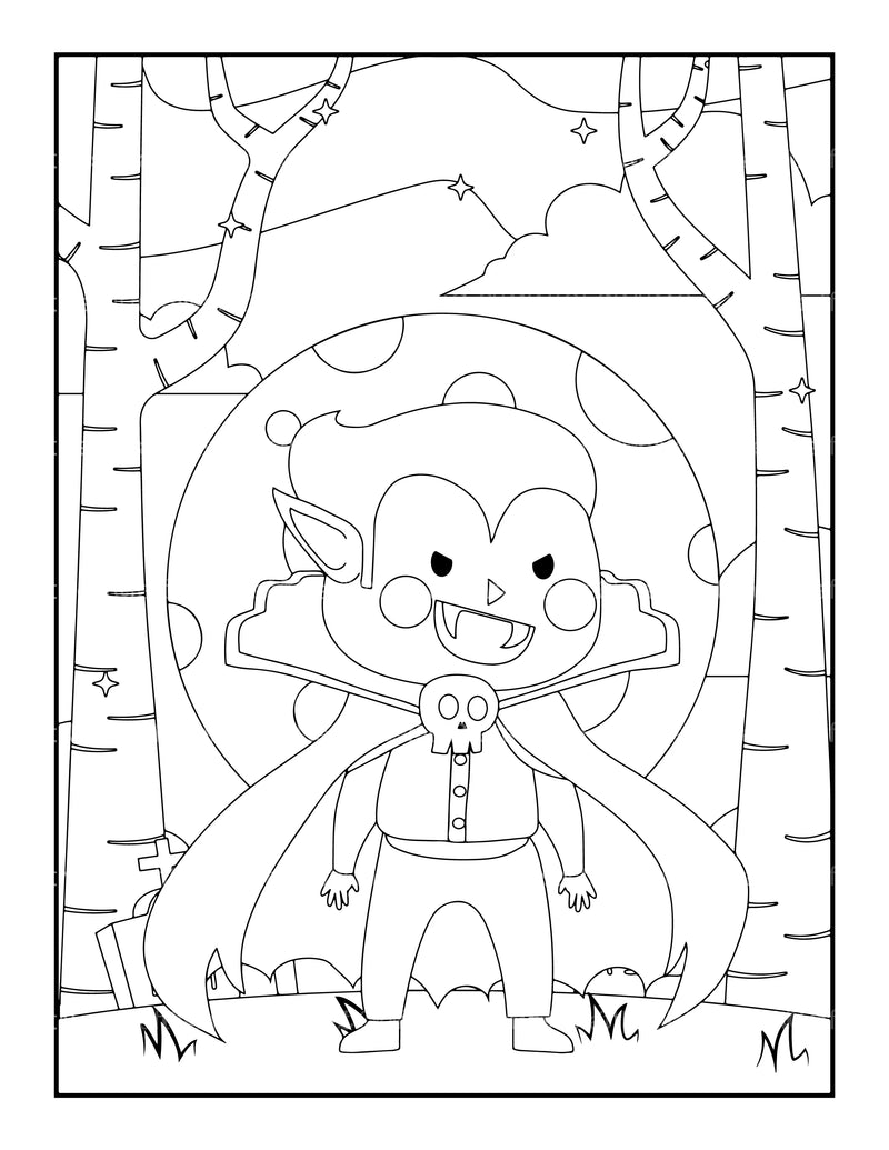 Kids Halloween Ghost Coloring Book - CraftNest - Digital Crafting and Art