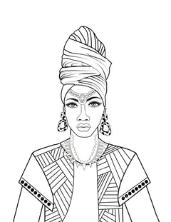 African American Women Coloring Book - CraftNest - Digital Crafting and Art