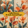 Calla Flowers Junk Journal Pages