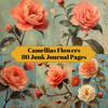 Camellias Flowers Junk Journal Pages
