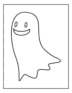 Kids Halloween Ghost Coloring Book 3 - CraftNest - Digital Crafting and Art