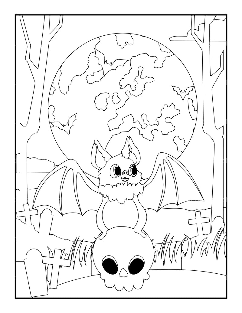 Kids Halloween Ghost Coloring Book - CraftNest - Digital Crafting and Art