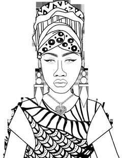 African American Women Coloring Book - CraftNest - Digital Crafting and Art