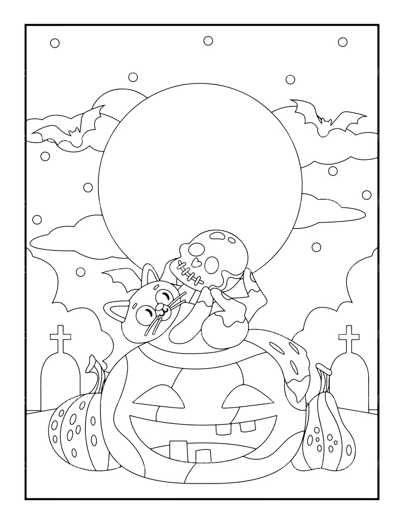 Kids Halloween Ghost Coloring Book - CraftNest - Digital Crafting and Art