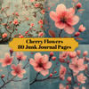 Cherry Flowers Junk Journal Pages