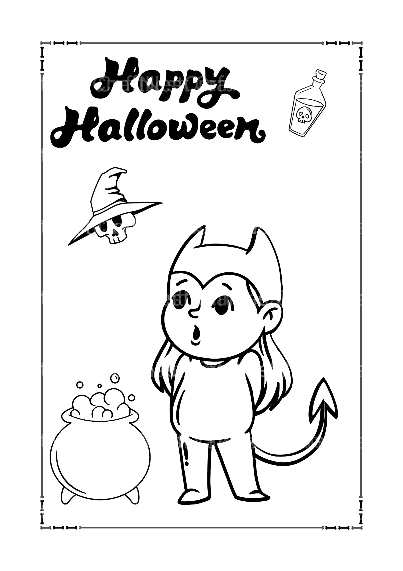 Monkey Coloring Book - CraftNest - Digital Crafting and Art