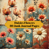 Daisies Flowers Junk Journal Pages