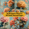 Hydrangeas Flowers Junk Journal Pages
