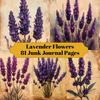 Lavender Flowers Junk Journal Pages