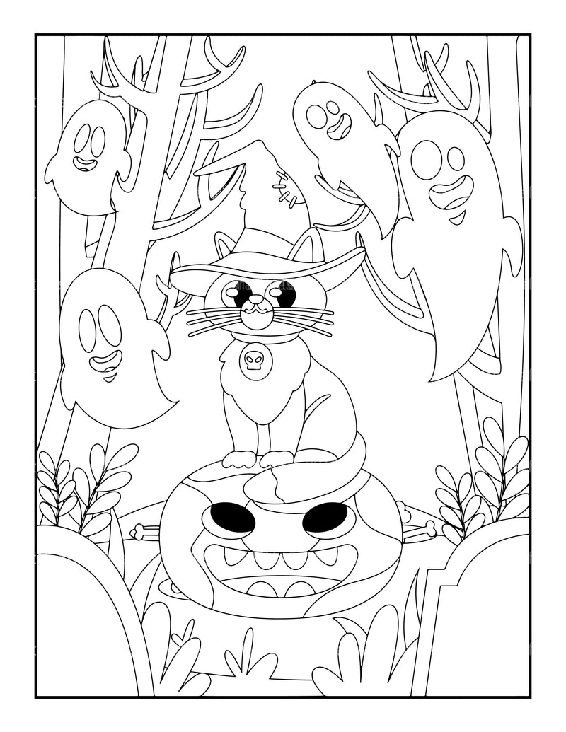 Monkey Coloring Book - CraftNest - Digital Crafting and Art