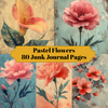 Pastel Flowers Junk Journal Pages