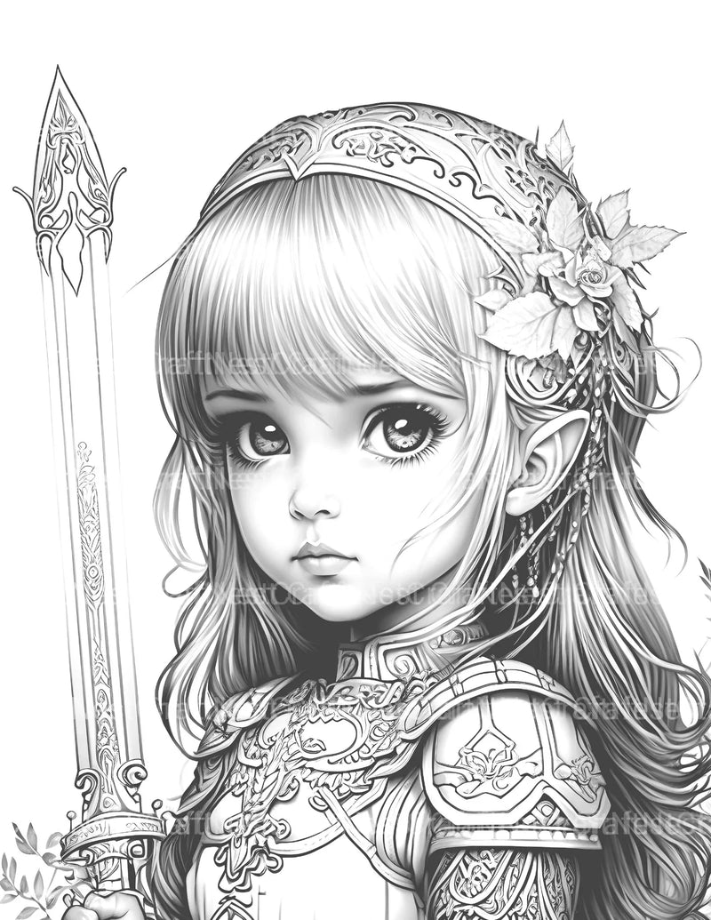 Princess Coloring Book 1 - CraftNest - Digital Crafting and Art