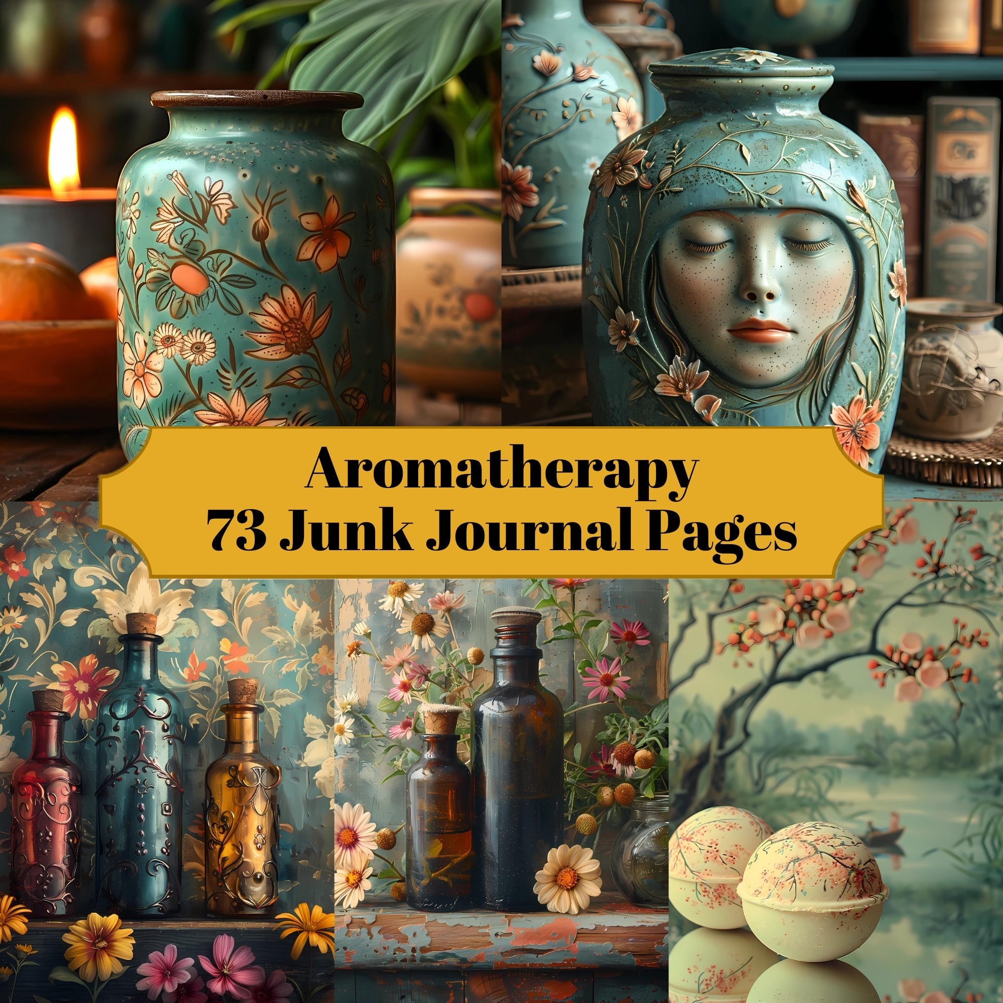 Aromatherapy Junk Journal Pages