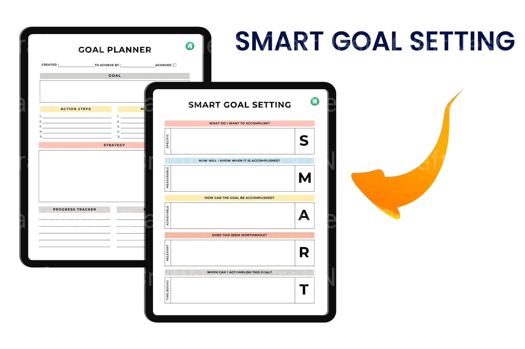 Goal Setting Motivation Workbook - CraftNest - Digital Crafting and Art
